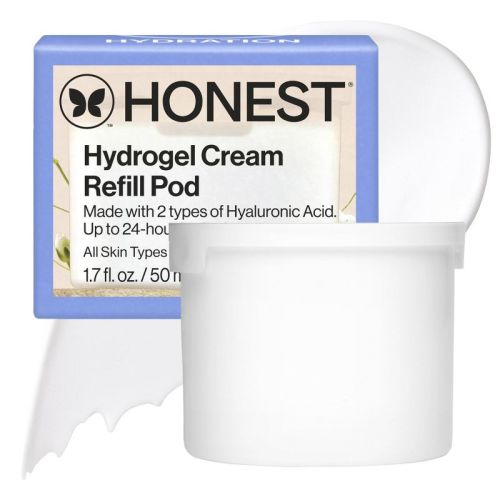 Honest Beauty Hydrogel Cream with Hyaluronic Acid Refill - Travel Size - 1.7 fl oz: For Sensitive, Dry Skin, With Fine Line Reduction, Unscented