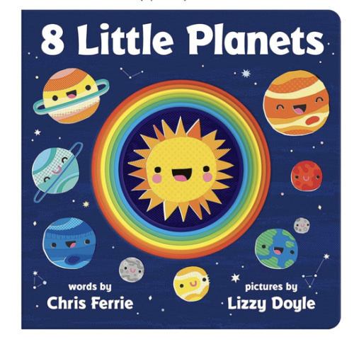 8 Little Planets: A Solar System Book for Kids with Unique Planet Cutouts