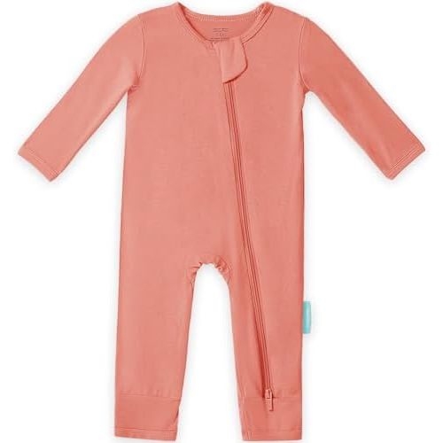 PurComfy Baby Long Sleeve Romper Jumpsuit, Premium Soft Rayon One Piece Pajamas Boy Girl 2-Way Zipper Coverall Sleeper