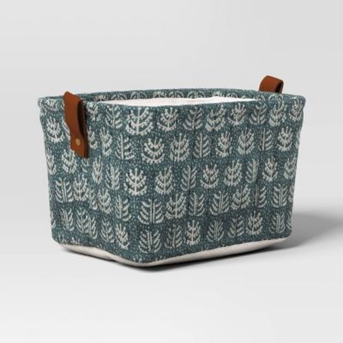 Quilted Decorative Basket Green - Threshold™