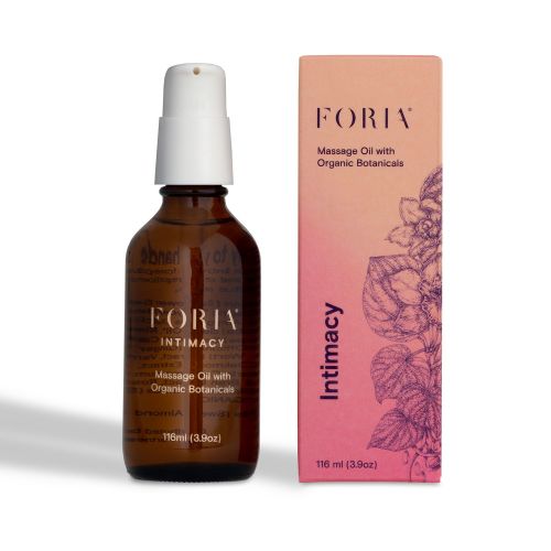 Foria Massage Oil with Organic Botanicals, 3.9 FL OZ