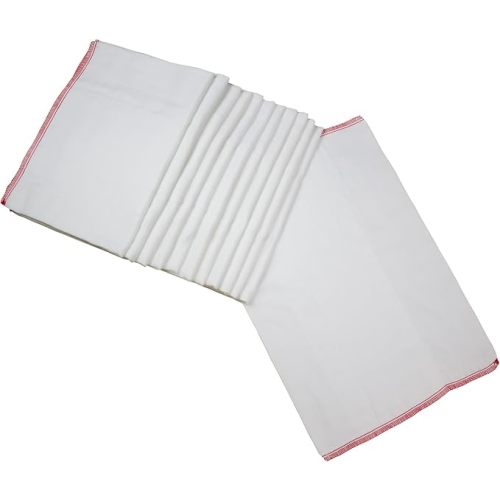 OsoCozy Prefold Cloth Diapers (1 Doz) - Soft, Absorbent, Durable - 100% Cotton