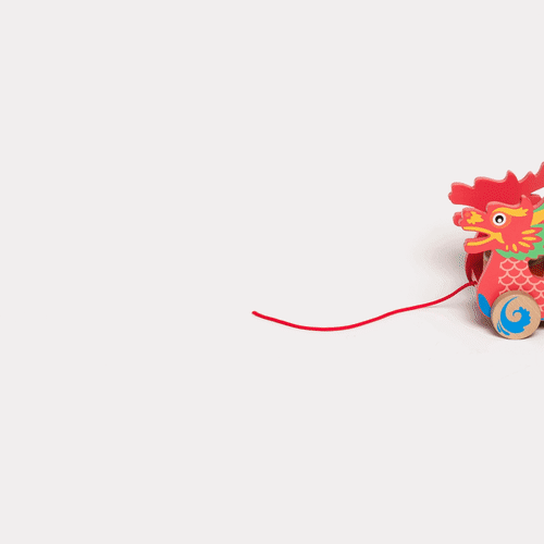 Wooden Dragon Boat Pull Along Toy - a la carte — Bitty Bao Chinese Bilingual Books & Toys
