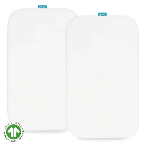 Bassinet Sheets - Fit Baby Delight Beside Me Dreamer Bassinet, 2 Pack, 100% Organic Cotton