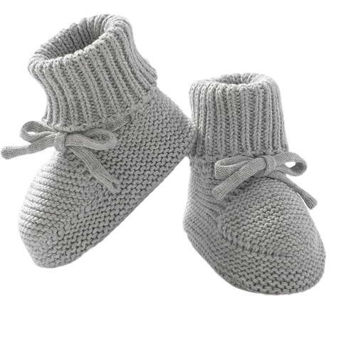 TBWNWG Baby Sneakers for Warm Winter Booties with Bow Soft Knit Toddler Socks Cute First Shoes for Boys Girls,Sizes 0-3 Months