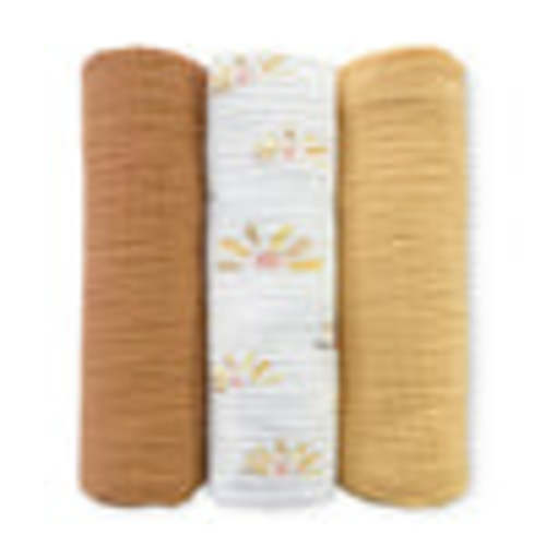 Muslin Swaddle Blankets - set of 3 - Bohemian Happiness - featuring Wa – SwaddleDesigns