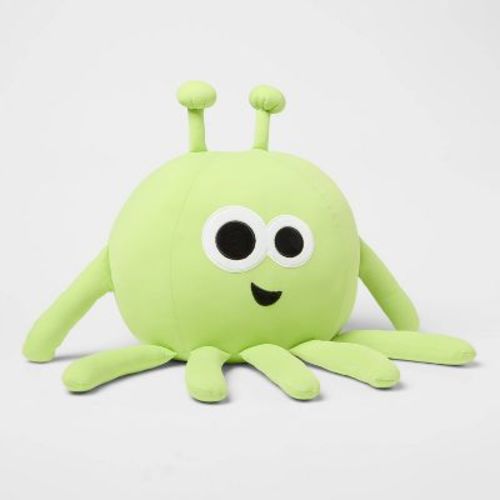 Alien Soothing Weighted Plush Kids' Throw Pillow Green - Pillowfort™