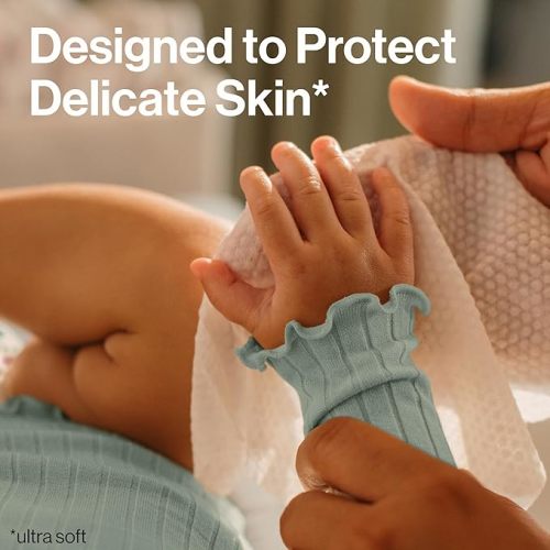 The Honest Company Clean Conscious Multi-Use Wipes, Unscented Hypoallergenic Baby Wipes for Sensitive Skin, 99% Water Plant-Based Compostable Wipes, Pattern Play, 720 Count