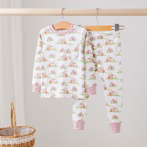 Mascot Mania in Arkansas Organic Cotton Kids Pajamas