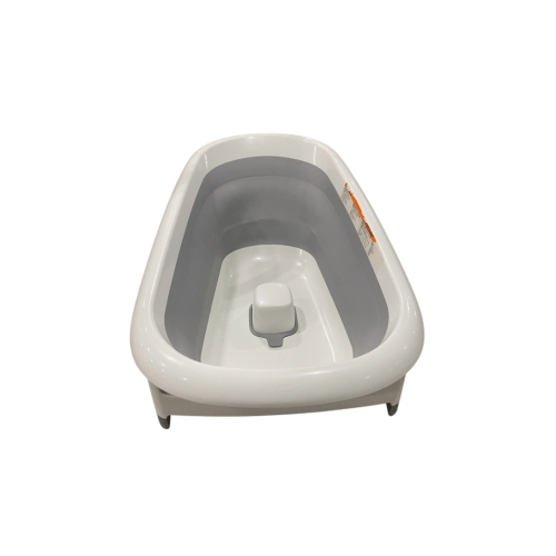 OXO Tot Splash & Store Baby Bathtub, White/Gray
