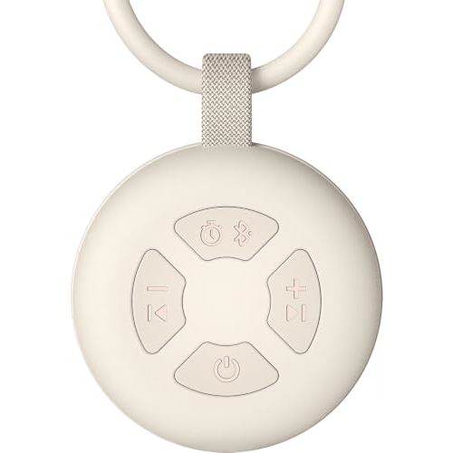 Portable Baby Sound Machine, White Noise Sleep Soother with 12 Soothing Sounds, 15H Battery, Timer & Bluetooth, Noise Canceling for Travel, Nursery, Stroller, Registry Gift for Newborn