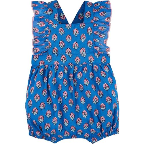Mud Pie Baby-Girls Mud Pie Children's Ruffle Print Romper