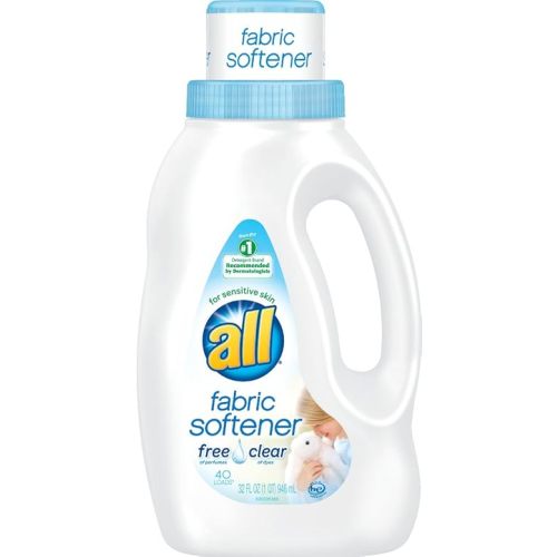 all Concentrated Fabric Softener Liquid, 40 Loads-Free & Clear-32 oz