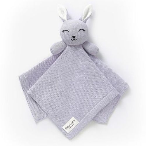 Bleu La La Blanket Lovey 100% Organic Cotton Baby Blanket with Comfort Lovey, Soft Security Blanket for Newborns & Toddlers