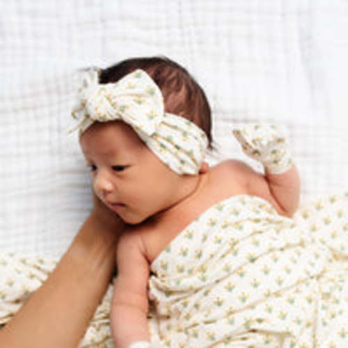 Della Newborn Headband Bundle (Gown)