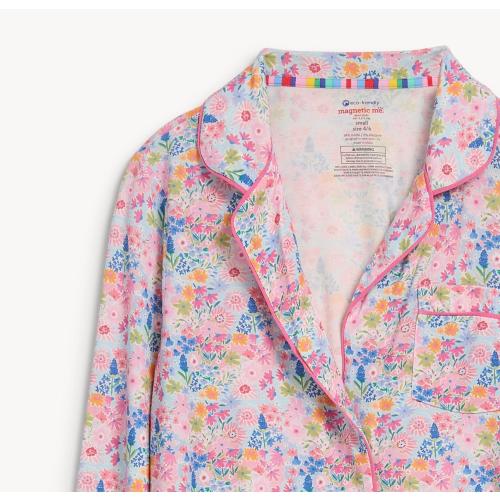 women's lily modal magnetic classic with a twist long sleeve pajama se – Magnetic Me