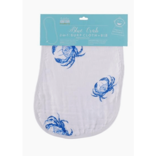 Burp & Bib - Blue Crab, Pink Crab – Cupla Annapolis