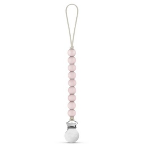 Bleu La La Beaded Pacifier Clip Holder for Baby Boys and Girls - Ballet Slippers, 1 Pack
