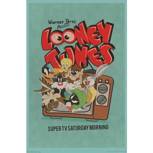 Trends International Looney Tunes - Group - Super TV Saturday Morning Wall Poster, 34L x 22.4W, Unframed Version