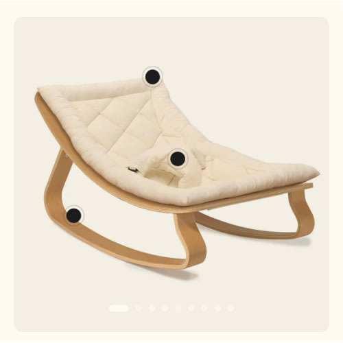 LEVO Baby Rocker in natural wood – Charlie Crane Paris