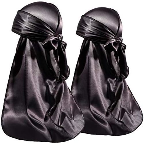 ForceWave 2 PCS Silky Satin Baby Durags for Boys Girls Infant
