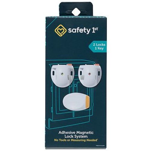 Safety 1st Adhesive Magnetic Lock System - 2 Locks & 1 Key