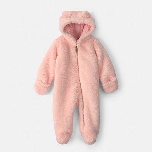 Baby Carter's Teddy Bear Fleece Long-Sleeve Jumpsuit