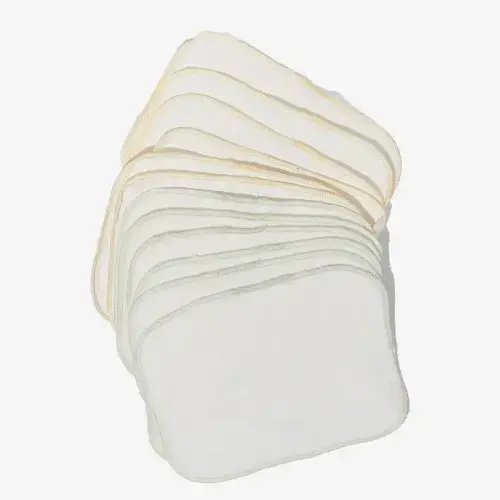 Organic Brushed Cotton Wash Cloth - Pack of 12