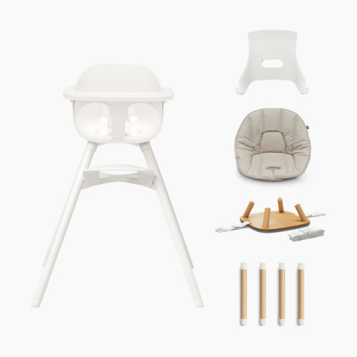 Lalo 3-in-1 High Chair Kit - Mono Coconut