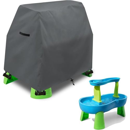 Kids Water Table Cover Fit Rain Showers Splash Pond Water Table,Waterproof Dust Proof Anti-UV Outdoor Toys Cover-Cover only