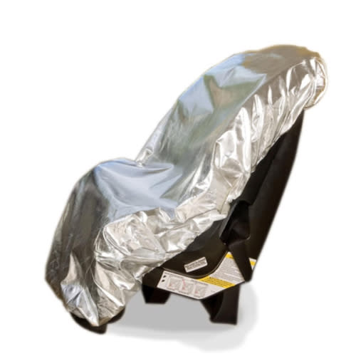 Car Seat Sun Shade Cover - Keep Your Baby's Carseat at a Cooler Temperature - Covers and Blocks Out Heat & Sun - Protection from UV Sunlight - Mommy's Helper