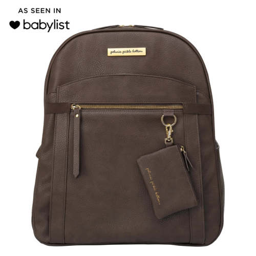 2-in-1 Provisions Breast Pump & Diaper Bag Backpack in Saddle