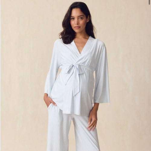 LAKE | Women | DreamModal™ Pajamas | Fog Maternity Kimono Bundle