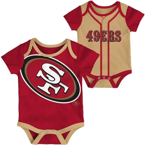 Outerstuff NFL Newborn & Infants 0-24 Months Prime Time Team Graphic 2 Piece Team Graphic Creeper Bodysuit Romper Set