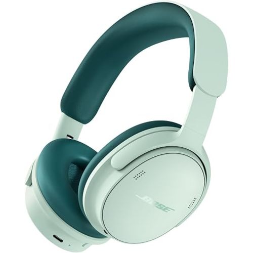 Bose QuietComfort Headphones (2nd Gen) - Wireless Headphones, Active Over Ear Noise Cancelling and Mic, Immersive Audio, USB-C Charging and Lossless Audio, Up to 24 Hours of Play time, Dewdrop Mint