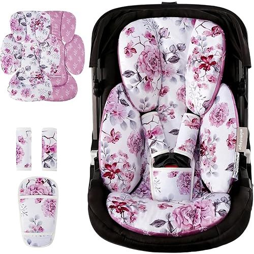 Infant Car Seat Insert for Newborn,Preemie Newborn Infant Insert, Newborn Car Seat Insert Head Body Support for Stroller, Baby Swing, Rocker, Bouncer, Bassinet, 2-in-1 Reversible