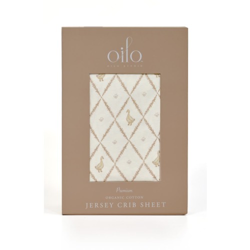 Print Organic Cotton Crib Sheet