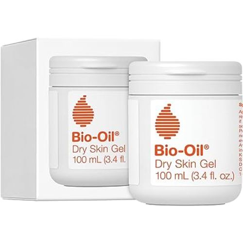 Bio-Oil Dry Skin Gel, Face and Body Moisturizer, Fast Absorbing Hydration, with Soothing Emollients and Vitamin B3, Non-Comedogenic, 3.4 oz