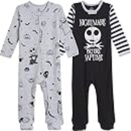 Disney Nightmare Before Christmas Baby 2-Pack Footed Sleep and Play