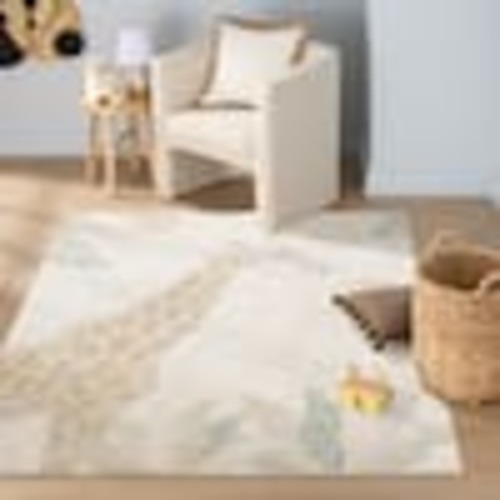 TOWN & COUNTRY PLAY Eternal Jungle Giraffe Beige 5 ft. x 7 ft. Kids Rug 2-67641-994