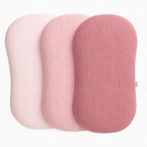 Muslin Baby Lounger Cover, 3 Pack, Soft Cotton, Pink