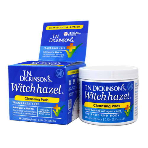 T.N. Dickinsons Hazelets Witch Hazel Pads - 60 Ea– MarvelsAura