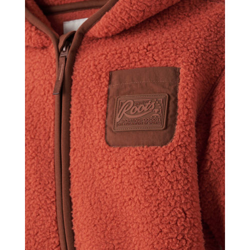 Baby Alta Shearling Fleece Romper Hoodie
