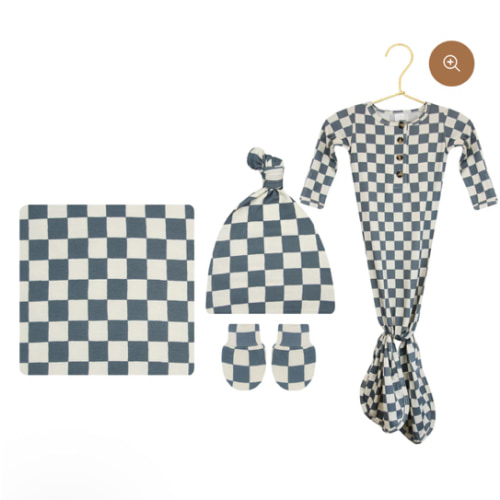 Miles Newborn Hat Bundle (Gown)