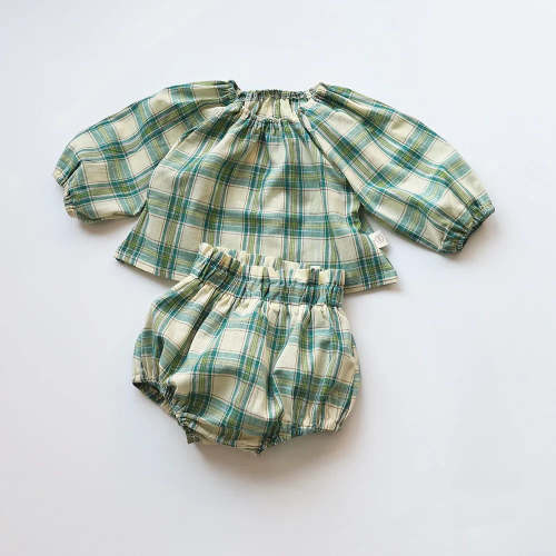 Vintage Style Plaid Bloomer Set – August + Willow