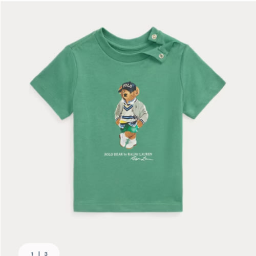 Polo Bear Cotton Jersey Tee