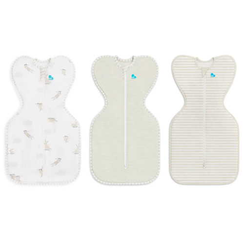 Swaddle Up™ Starter Pack 1.0 TOG Cotton Sand Cloud Bunnies