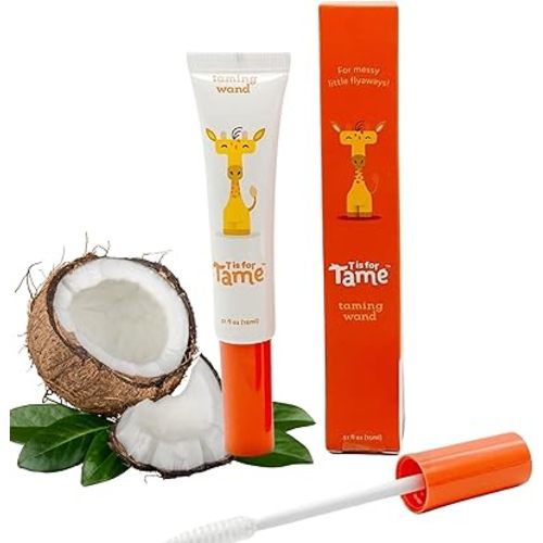 T is for Tame Hair Taming Cream Wand for Flyaways, Frizz - Natural & Vegan Styling Wand - Slick Back Smoothing Stick - Anti-Frizz, Flyaway Hair Tamer (1 pk)