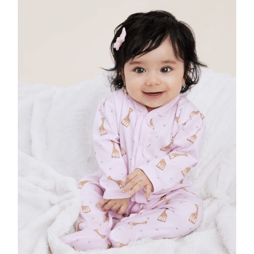 Sophie la girafe Pink Print Footie