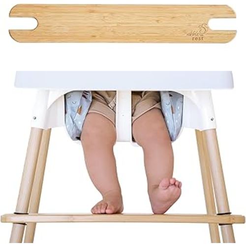 Amazon.com: Nibble and Rest Woodsi Footsi Highchair Footrest for IKEA Antilop, Bamboo Wooden Footrest, Height Adjustable, High Chair Accessories,Suitable Footstool with Rounded Corners : Office Products